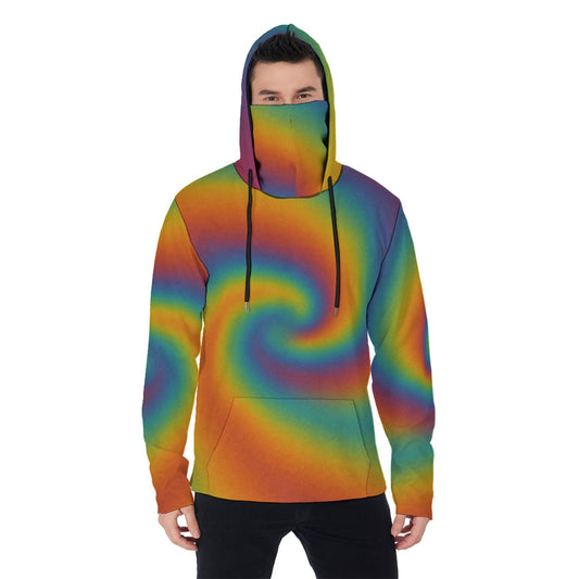 Men's Pullover Hoodie With Mask