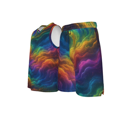 Men's V Neck Basketball Suit