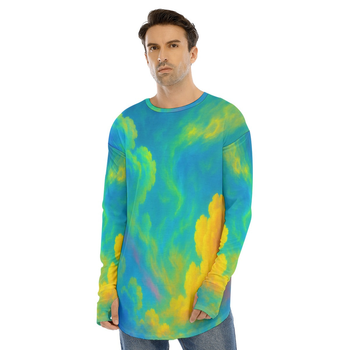 Men's Fingerless Long Sleeve T-shirt
