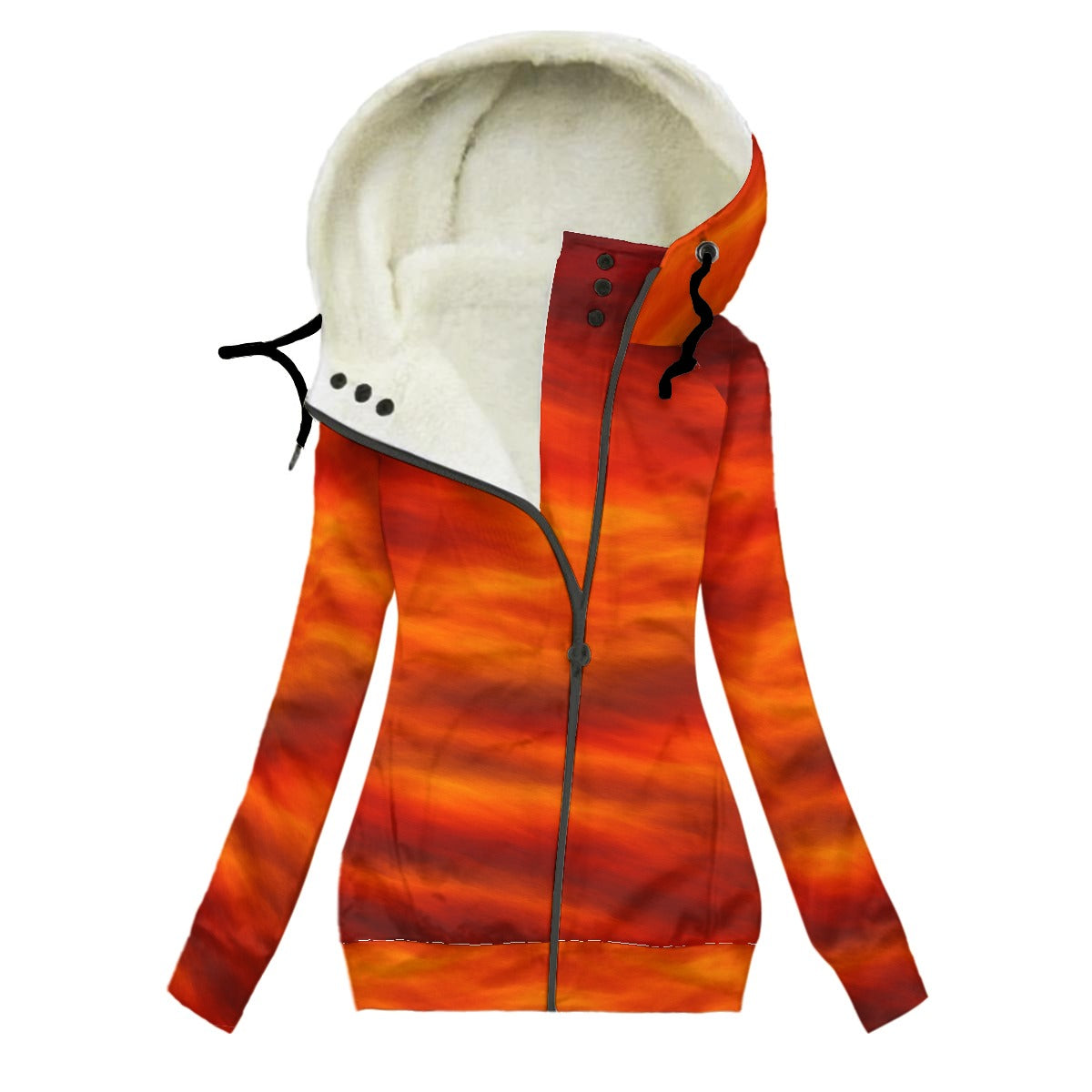 Women's Long Jacket With Fleece Lining