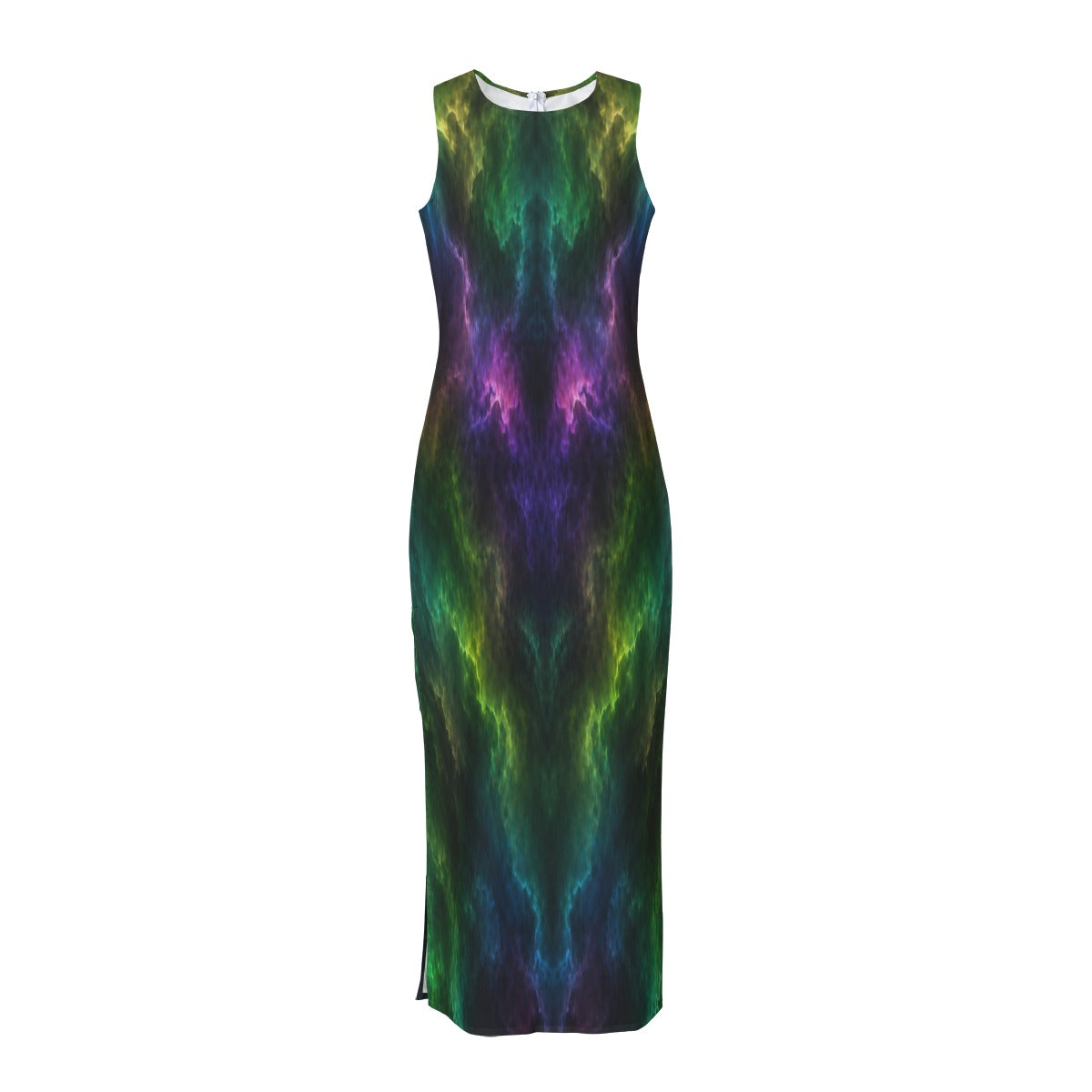Women's Beach Perspective Chiffon Sleeveless Dress