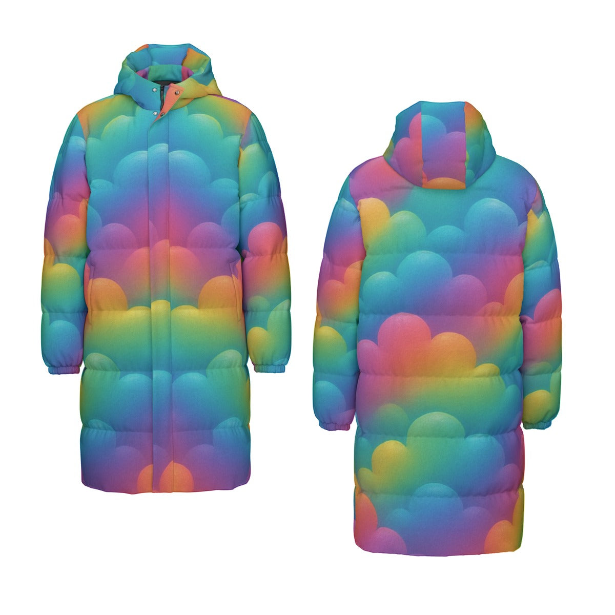 Unisex Long Down Jacket