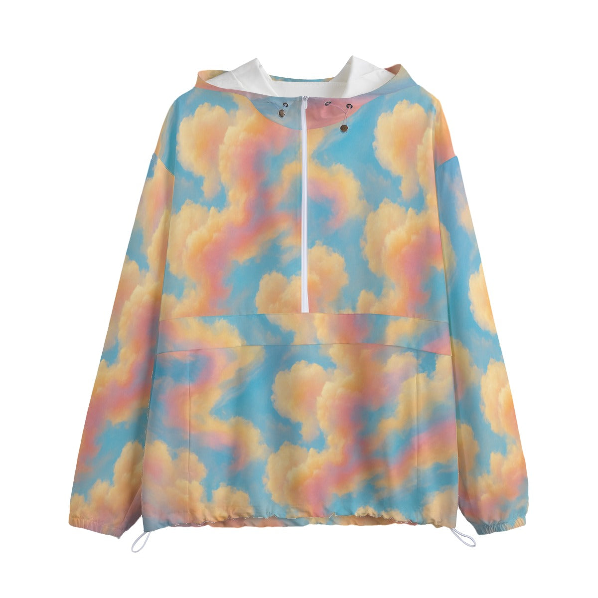 Unisex Pullover Jacket With Zipper Closure