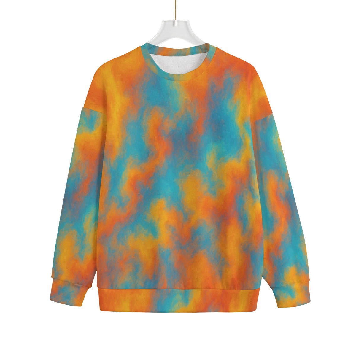 Unisex Drop-shoulder Knitted Fleece Sweater - view 1