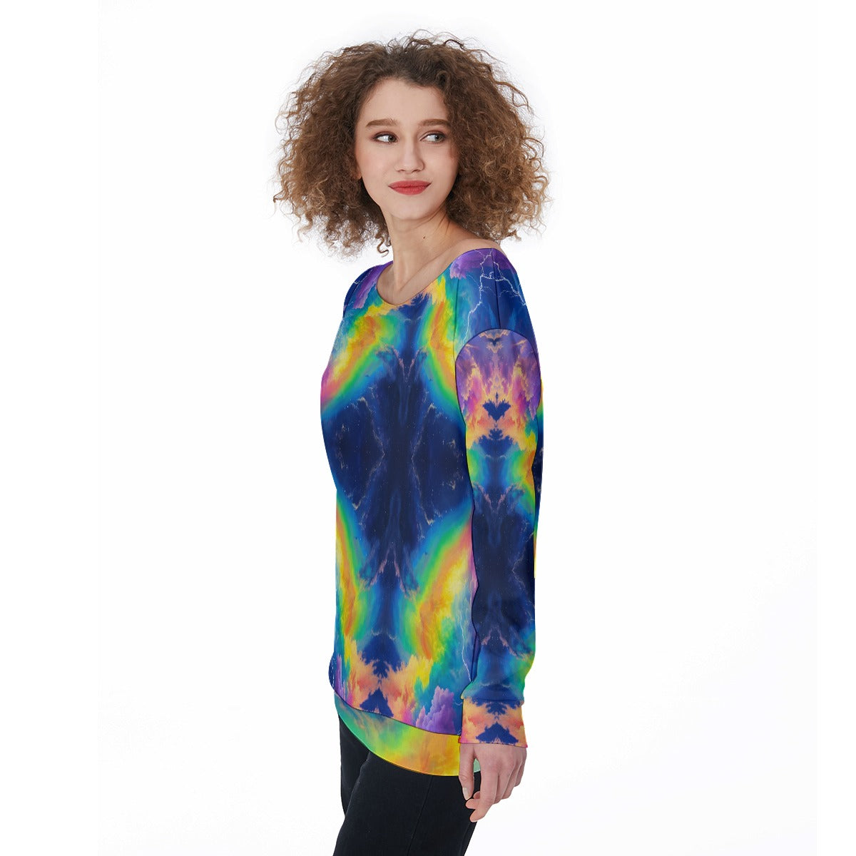 Women's Off-Shoulder Sweatshirt