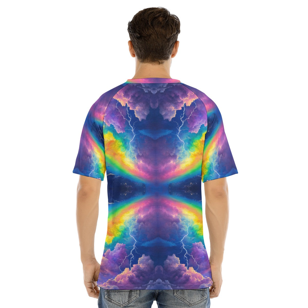 Men's Raglan Sleeve T-shirt With Button Closure