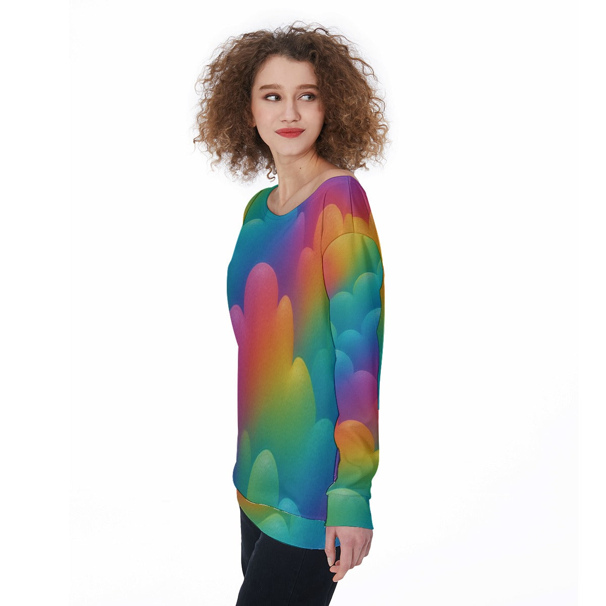 Women's Off-Shoulder Sweatshirt