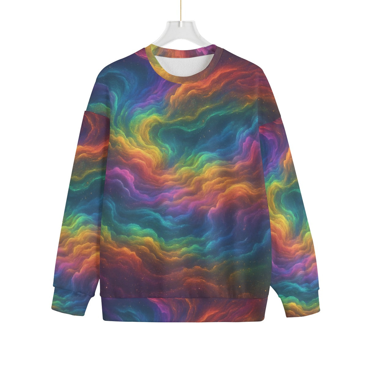 Unisex Drop-shoulder Knitted Fleece Sweater - view 1