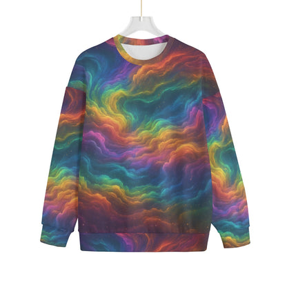 Unisex Drop-shoulder Knitted Fleece Sweater - view 1