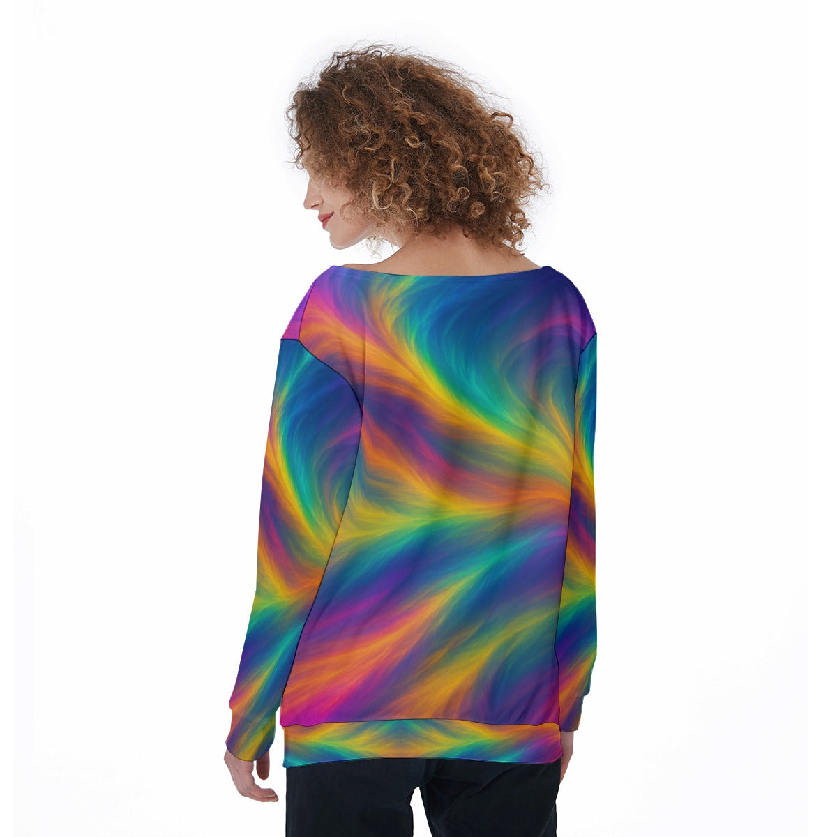 Women's Off-Shoulder Sweatshirt