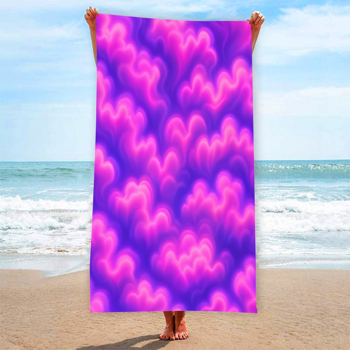 Adult Beach towel Vertical Style Printed in USA|320GSM
