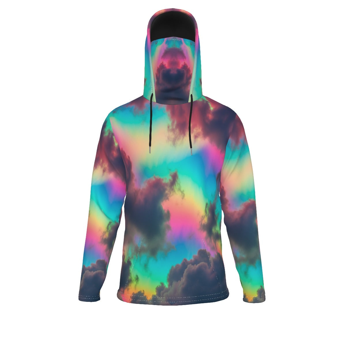 Men's Pullover Hoodie With Mask - view 1