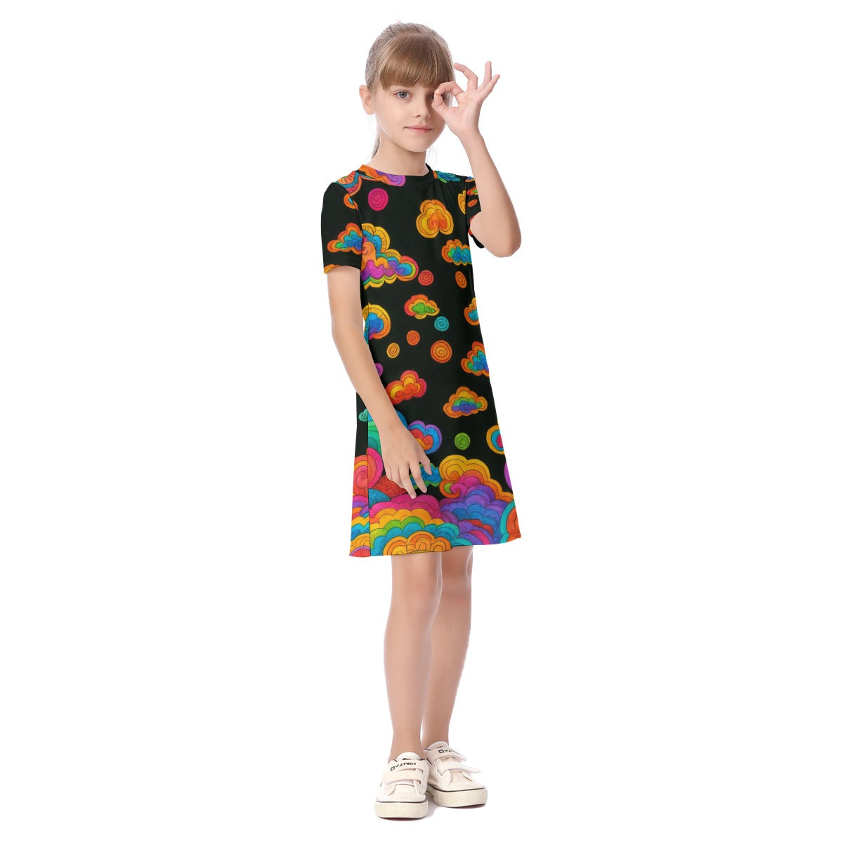 Unisex Kid's Short Sleeve Dress