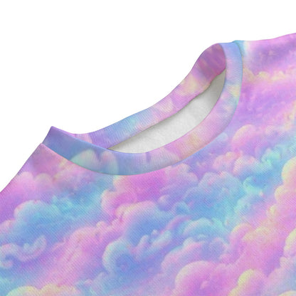 Unisex Drop-shoulder Knitted Fleece Sweater - view 3