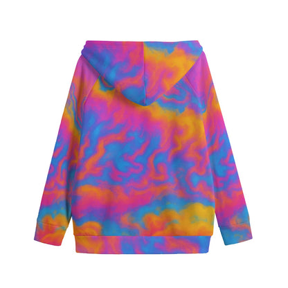 Unisex Kid's Zip Up Raglan Sleeve Hoodie | 310GSM Cotton