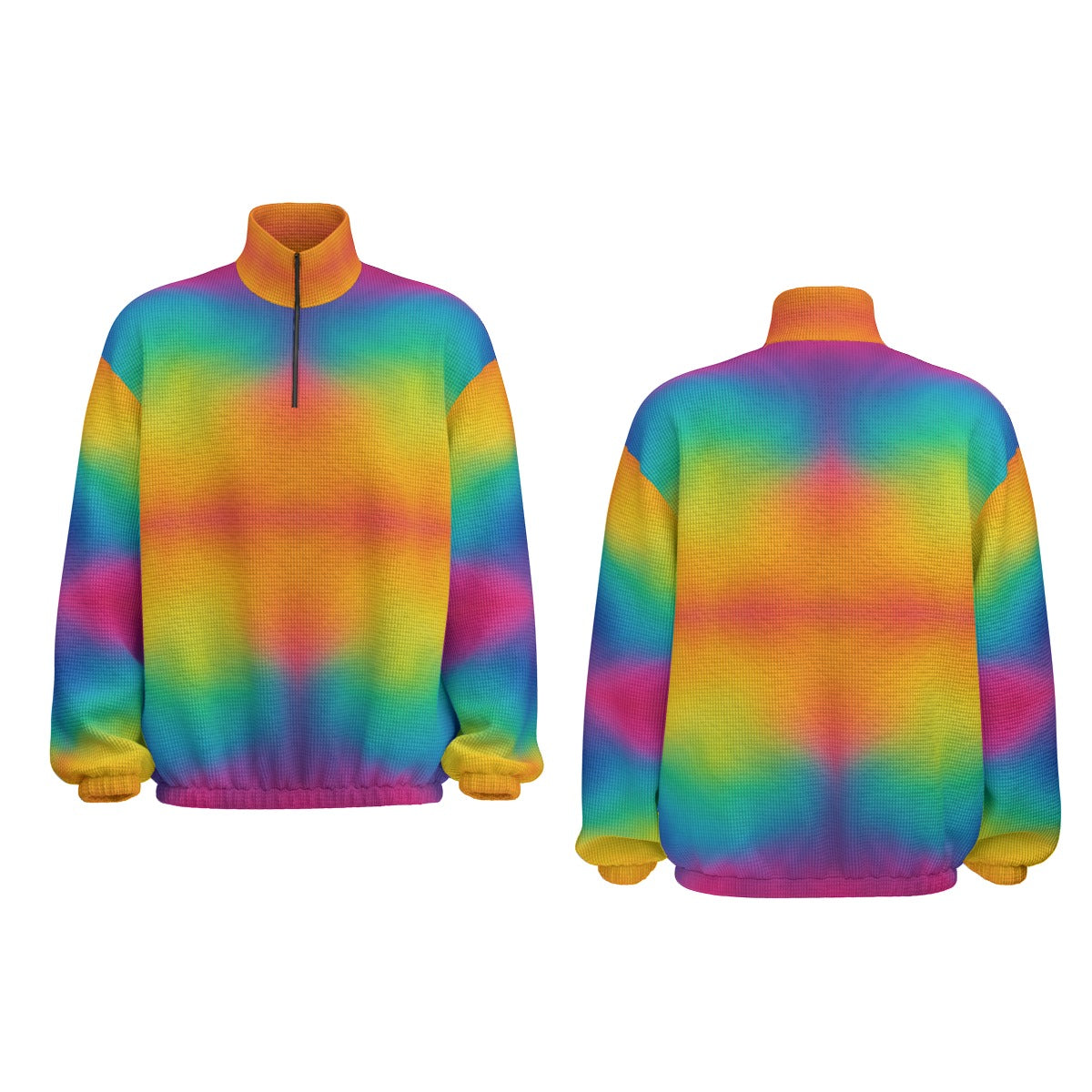 Unisex Turtleneck Zippered Sweatshirt