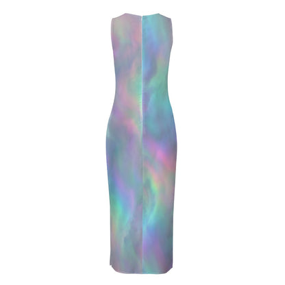 Women's Beach Perspective Chiffon Sleeveless Dress