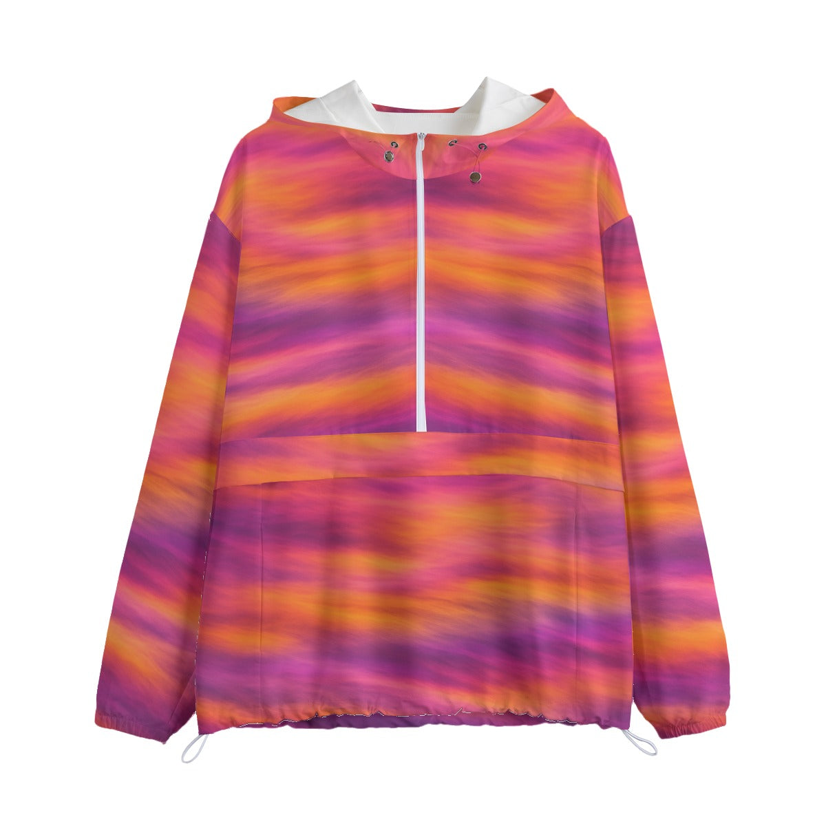 Unisex Pullover Jacket With Zipper Closure