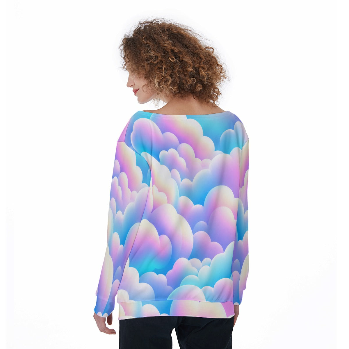Women's Off-Shoulder Sweatshirt