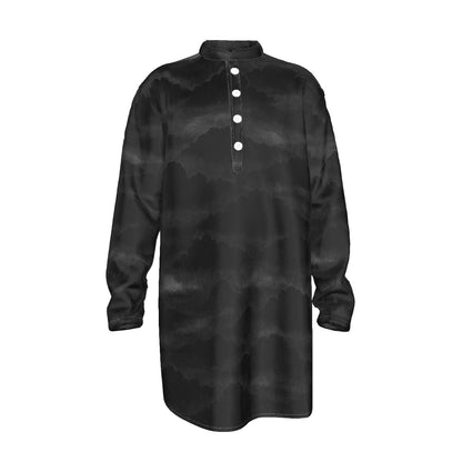 Men's Stand-up Collar Long Shirt