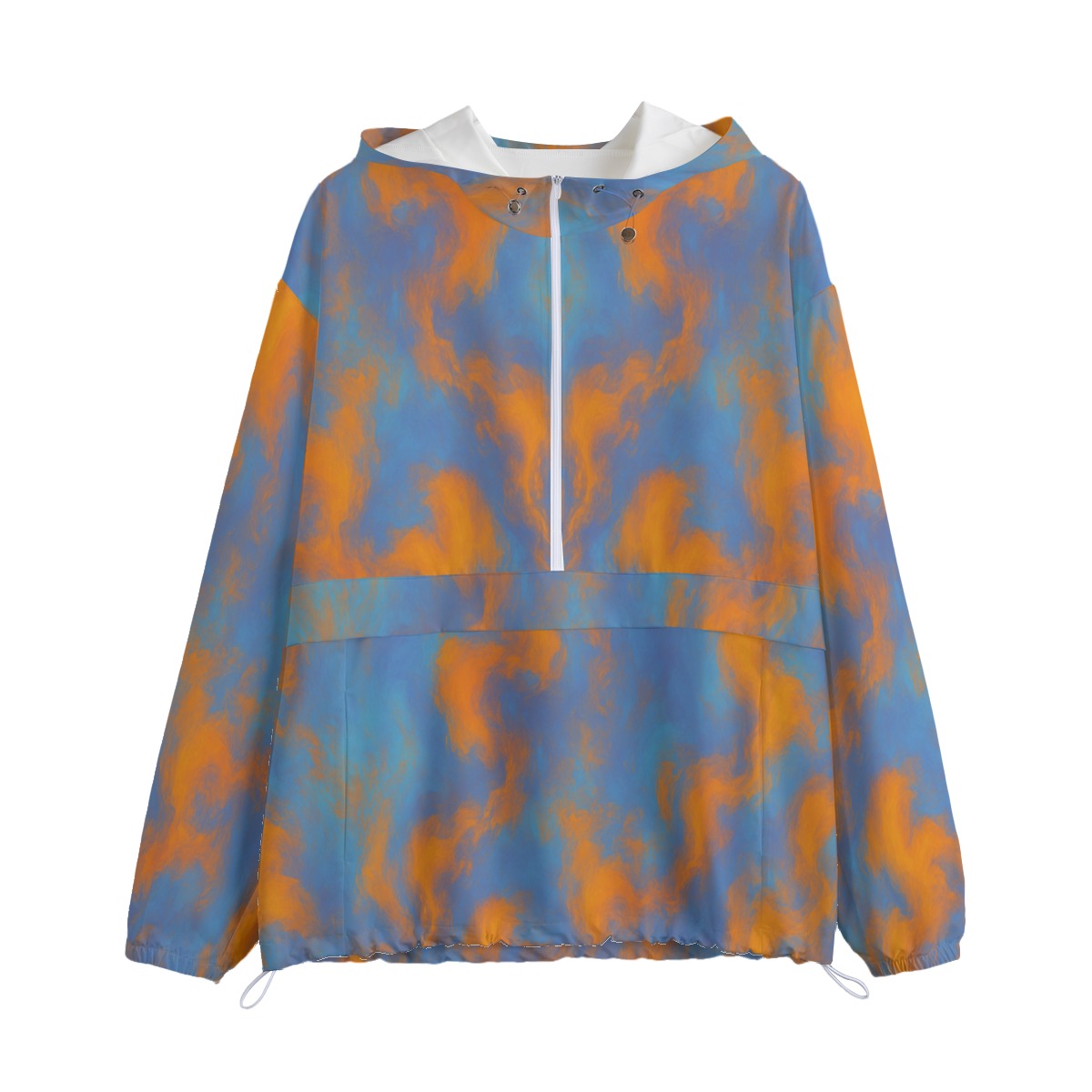 Unisex Pullover Jacket With Zipper Closure