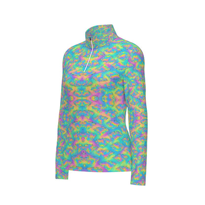 Women's Sports Collar Jersey With Long Sleeve