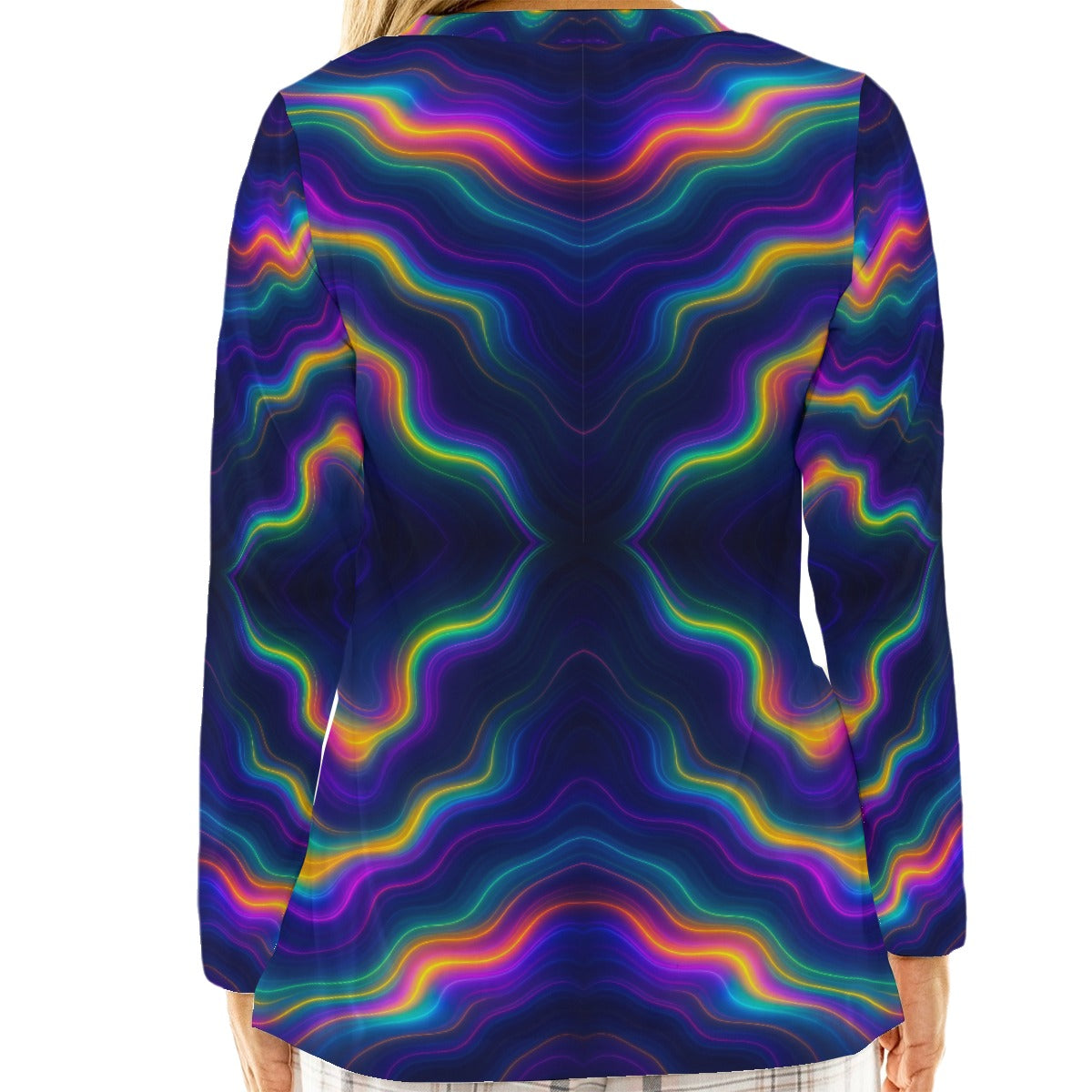 Women's Loose V-Neck T-Shirt With Long Sleeve