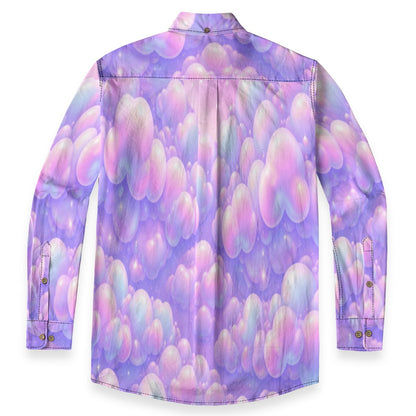 Men's Casual Lapel Long Sleeve Shirt|125GSM Cotton