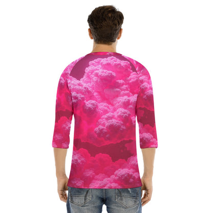 Men's Bracelet Sleeve T-shirt With Button Closure - view 4