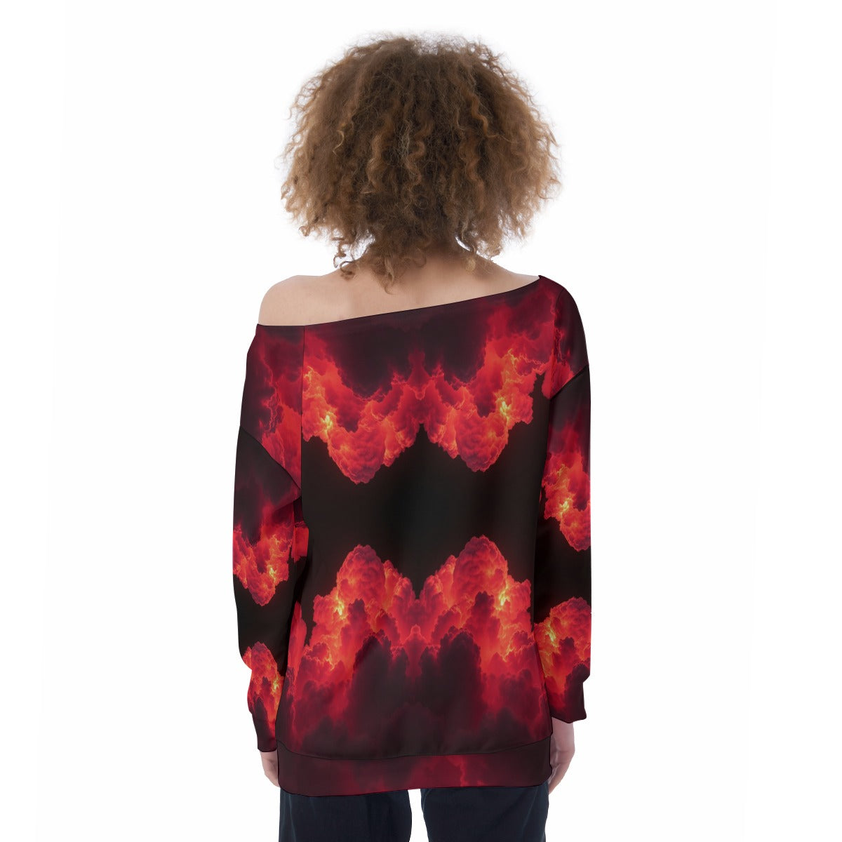 Women's Off-Shoulder Sweatshirt