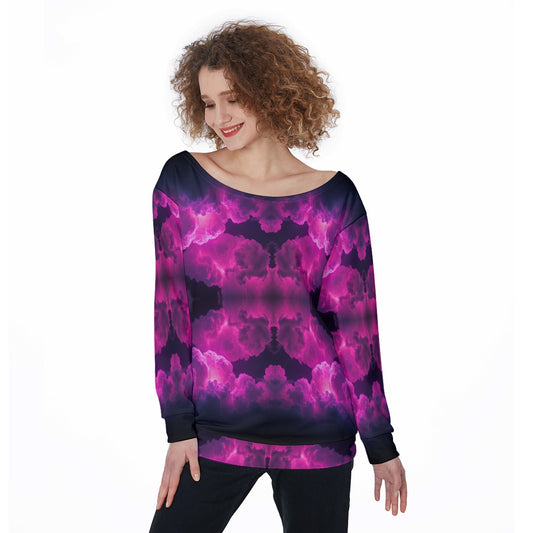 Women's Off-Shoulder Sweatshirt