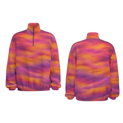 Unisex Turtleneck Zippered Sweatshirt