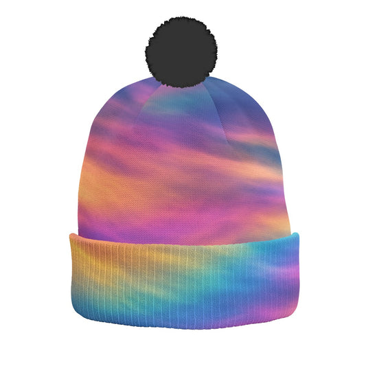Unisex Knitted Hat With Pom-Pom