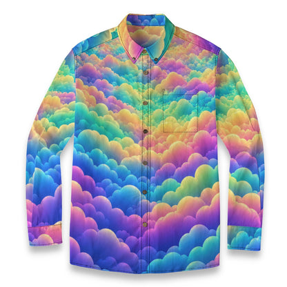 Men's Casual Lapel Long Sleeve Shirt|125GSM Cotton