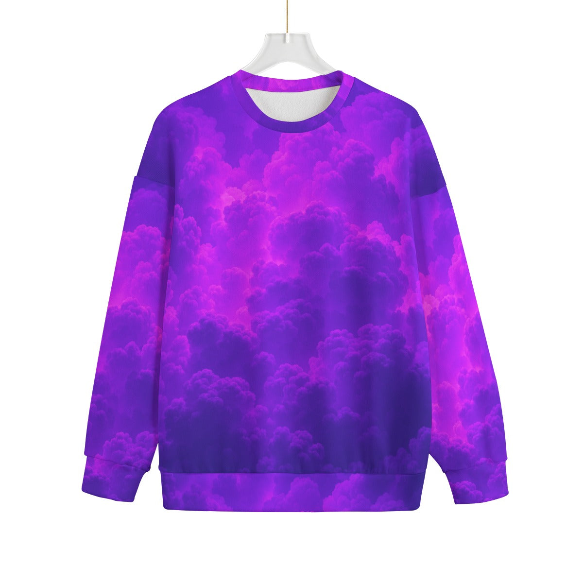Unisex Drop-shoulder Knitted Fleece Sweater - view 1