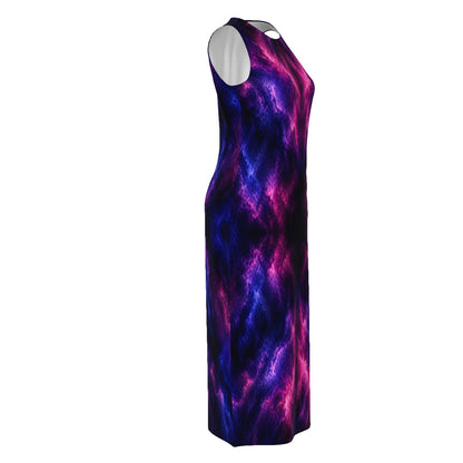 Women's Beach Perspective Chiffon Sleeveless Dress