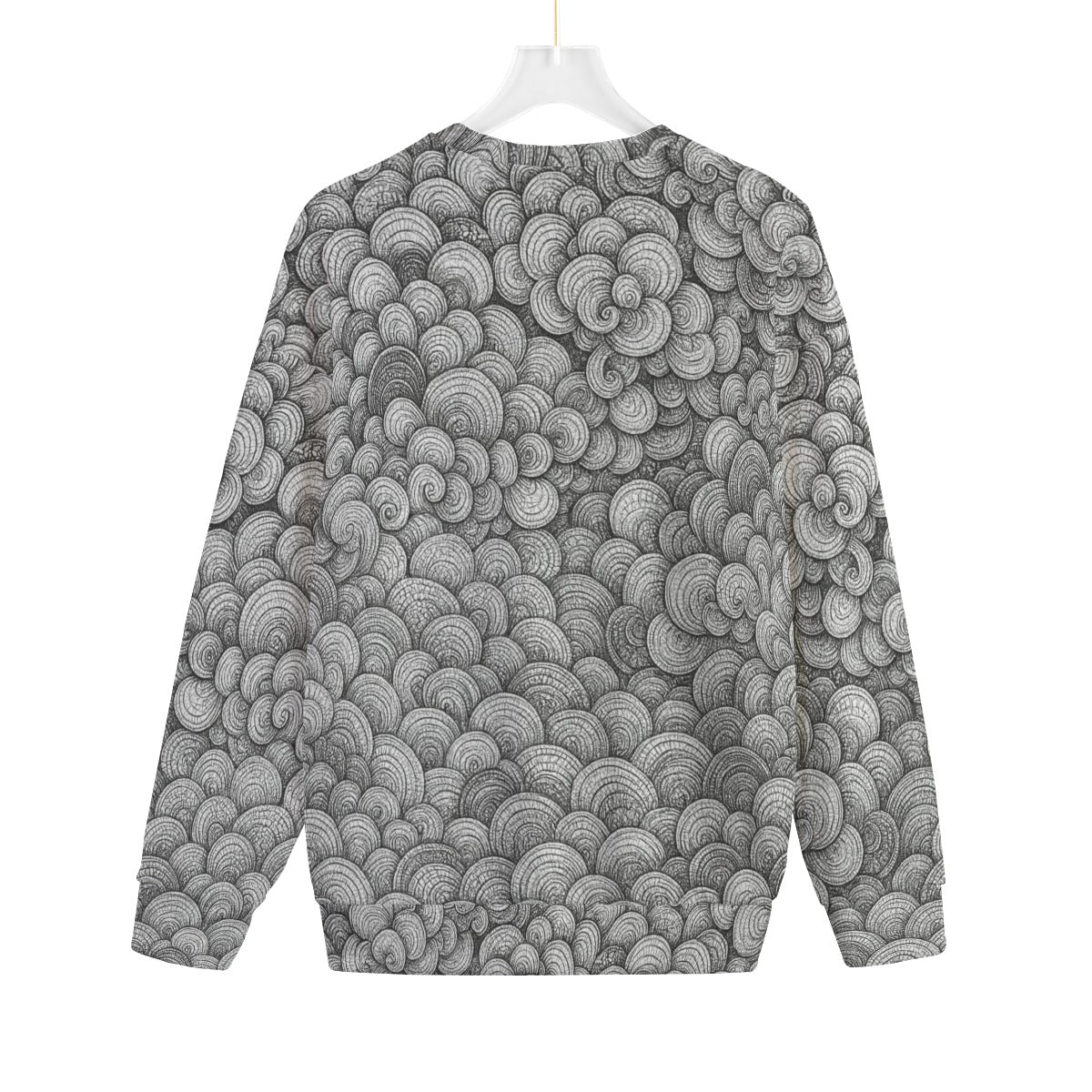 Unisex Drop-shoulder Knitted Fleece Sweater - view 2
