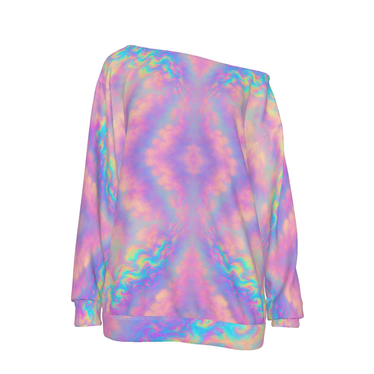 Women's Off-Shoulder Sweatshirt