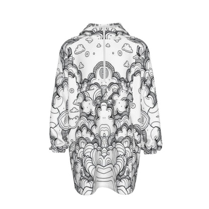 Unisex Windbreaker Long Jacket