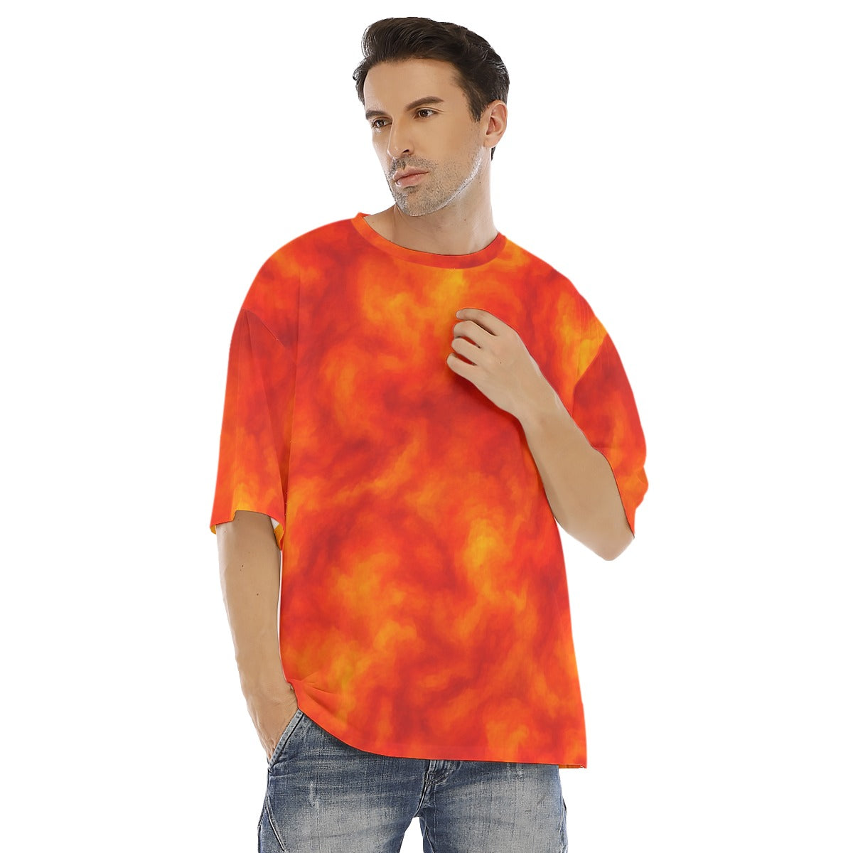 Men's Drop Shoulder T-shirt With Short Sleeve