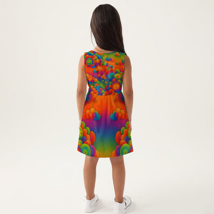 Unisex Girls Sleeveless A-Line Dress
