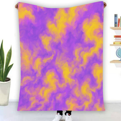 Unisex Single-Side Printing Flannel Blanket