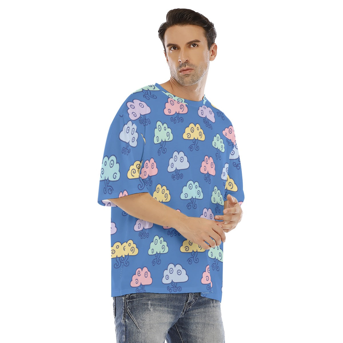 Men's Drop Shoulder T-shirt With Short Sleeve