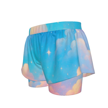 Unisex Sports Lined Shorts