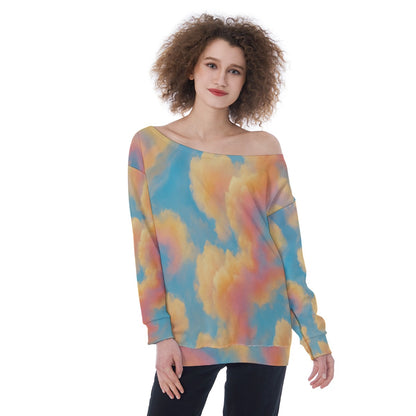 Women's Off-Shoulder Sweatshirt
