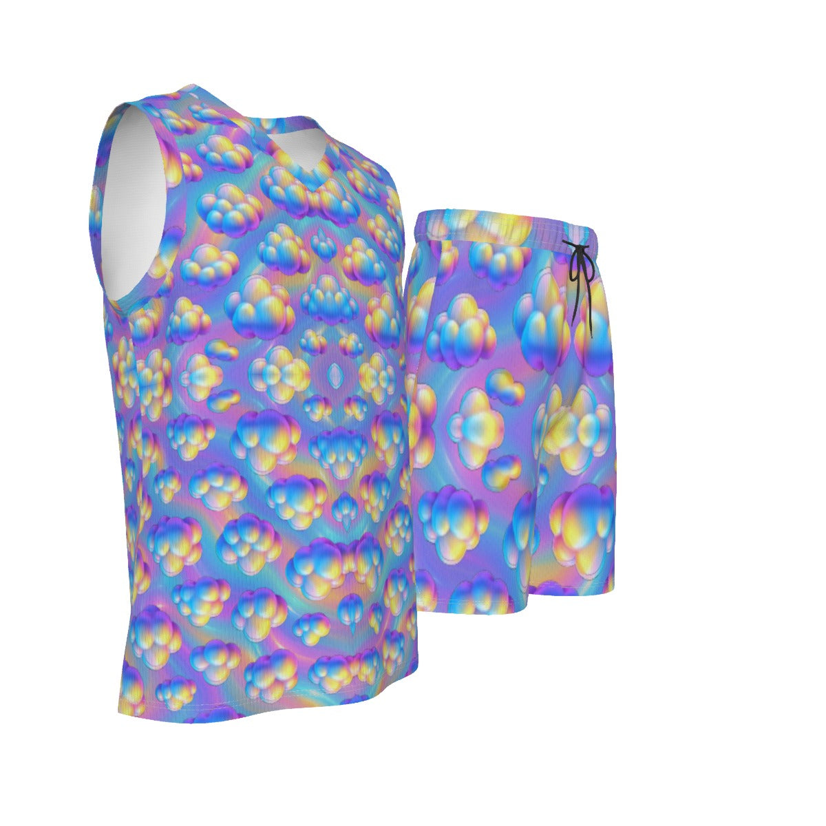 Men's V Neck Basketball Suit