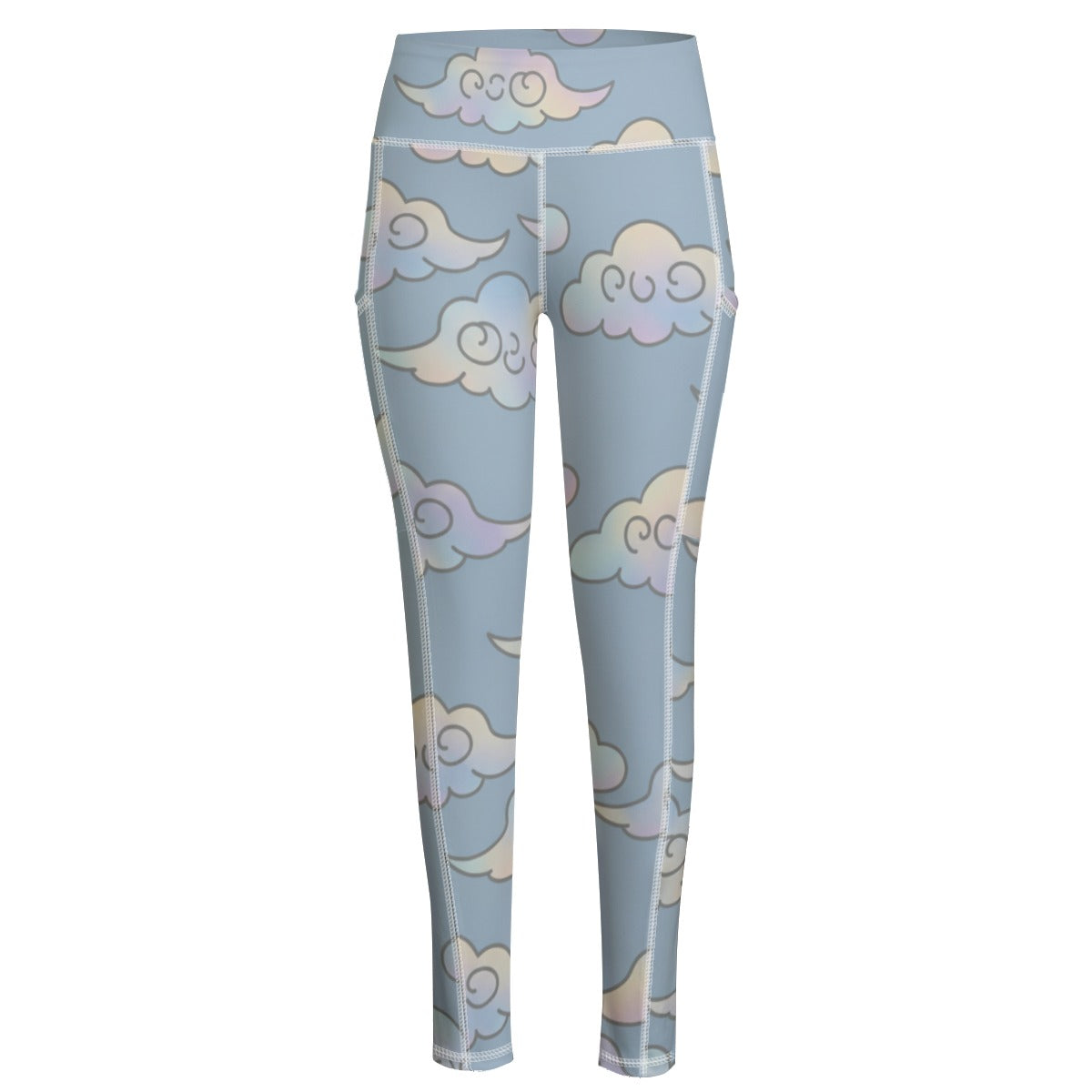 Functional Women's Yoga Leggings With Side Pockets|210GSM