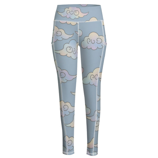 Functional Women's Yoga Leggings With Side Pockets|210GSM