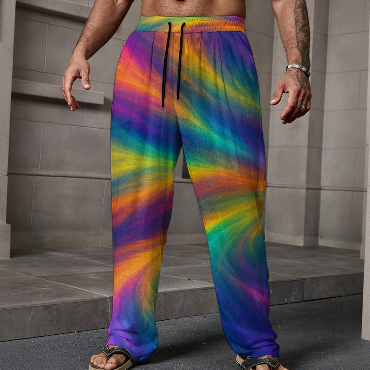 Men's Loose Casual Pants With Pocket