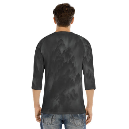 Men's Bracelet Sleeve T-shirt With Button Closure - view 4